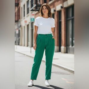 Vintage Oakbrook Green Corduroy Pants For Women